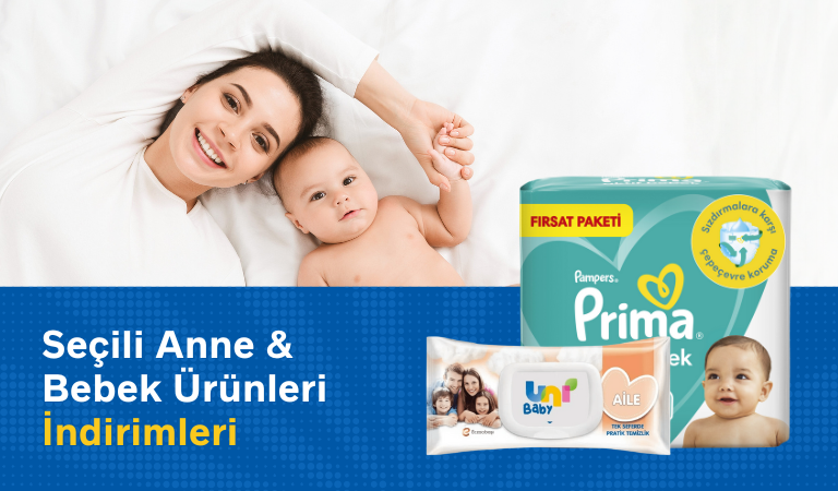 Anne Ve Bebek Bakım Ürünlerinde Fırsat İndirim