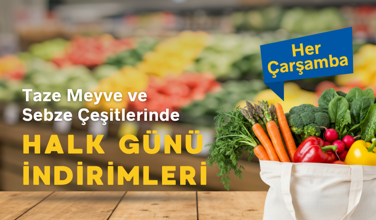Manav Ürünlerinde Halk Gününe Özel İndirimler