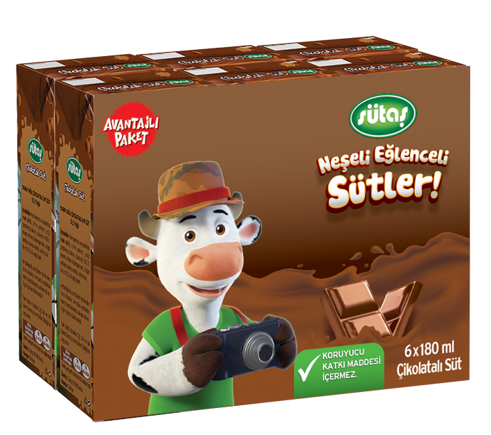 Sütaş Çikolatalı Süt 6*180 Ml