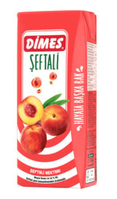 Dimes Şeftali Nektarı Meyve Suyu 0.25L