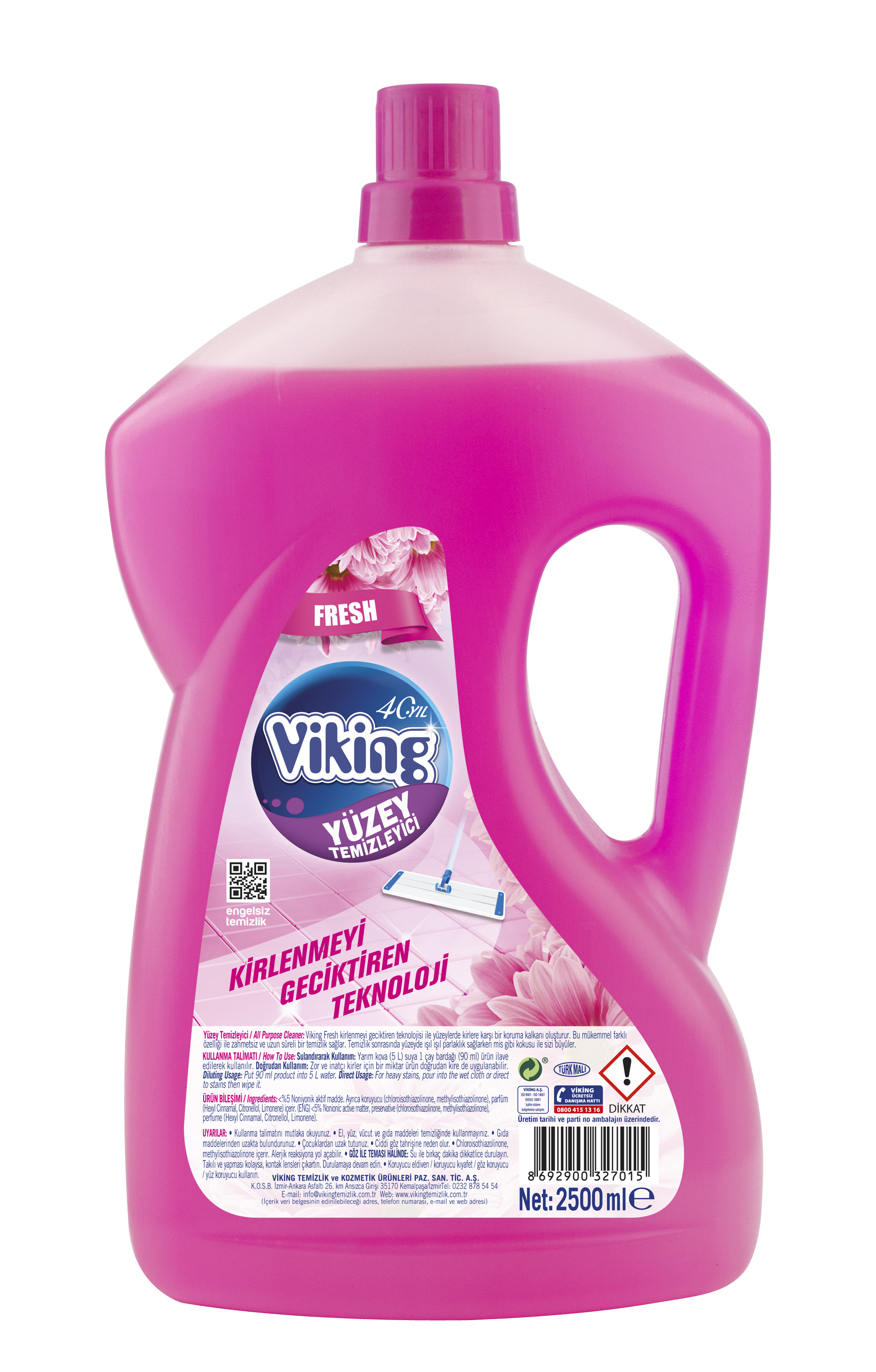 Viking Fresh Yüzey Temizleyicisi 2,5 Lt