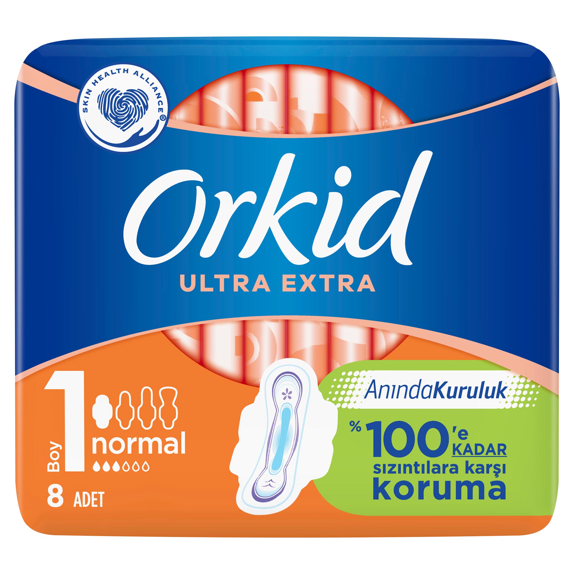 Orkid Ultra Normal Hijyenik Ped 8'li