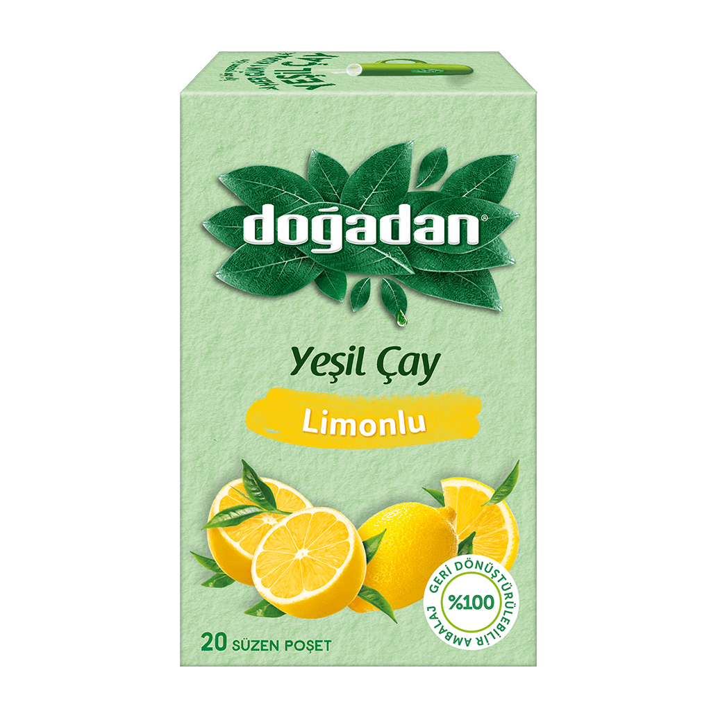 Doğadan Limonlu Yeşil Çay 20'li