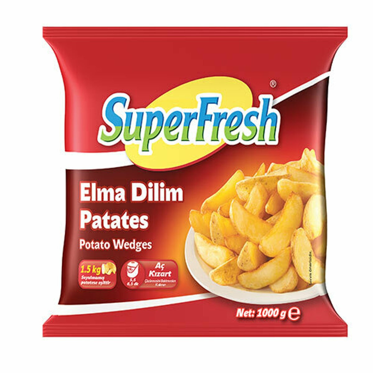 Superfresh Elma Dilim Patates 1000 Gr