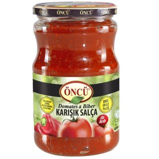 Öncü Az Acılı Domates&Biber Karışık Salça 700 Gr