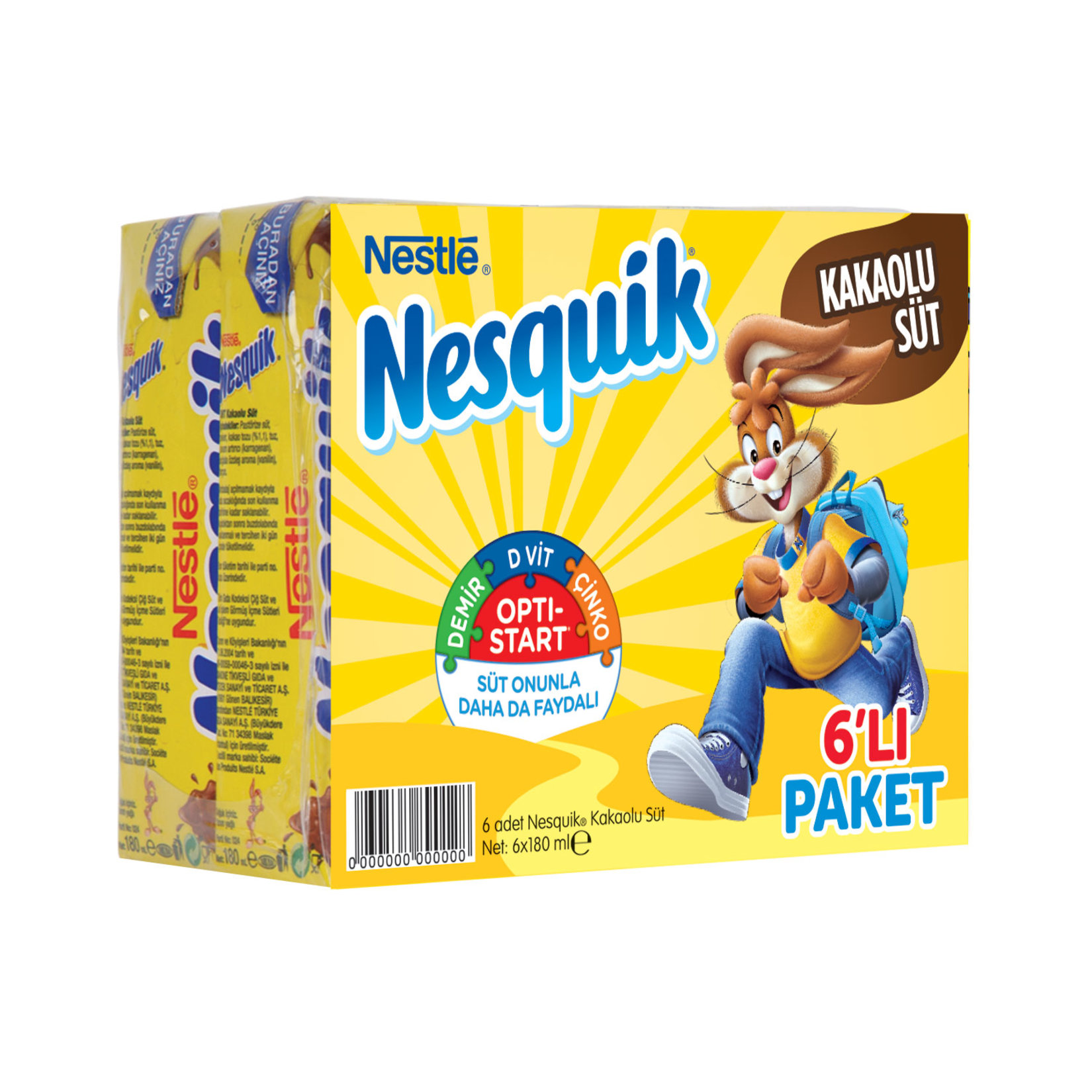 Nestle Nesquik Kakaolu Süt 6'lı 200 Ml