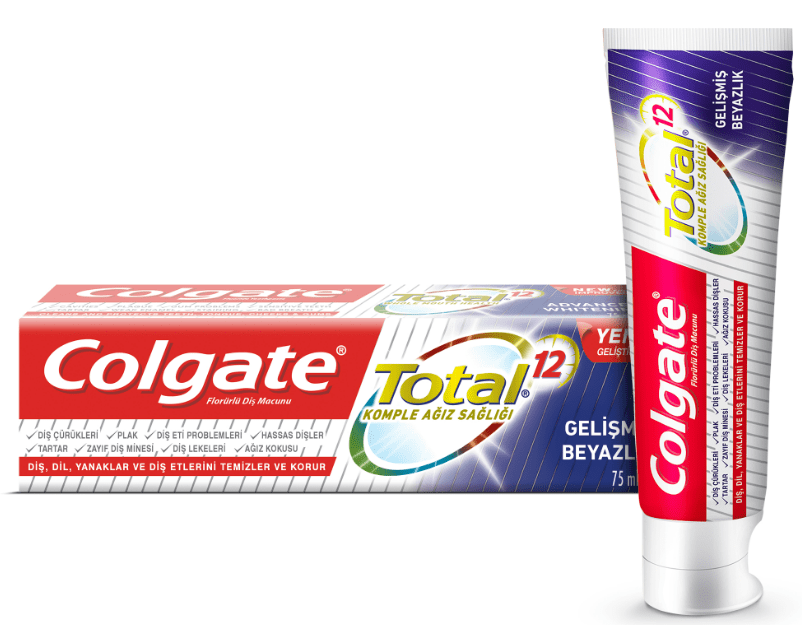 Colgate Total Gelişmiş Beyazlık Diş Macunu 75 Ml