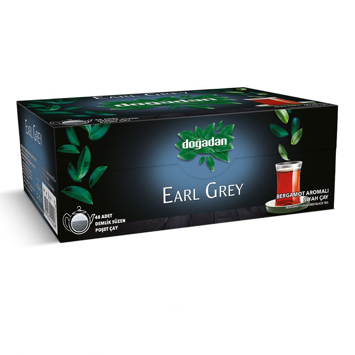 Doğadan Earl Grey Demlik Poşet Çay 48'li