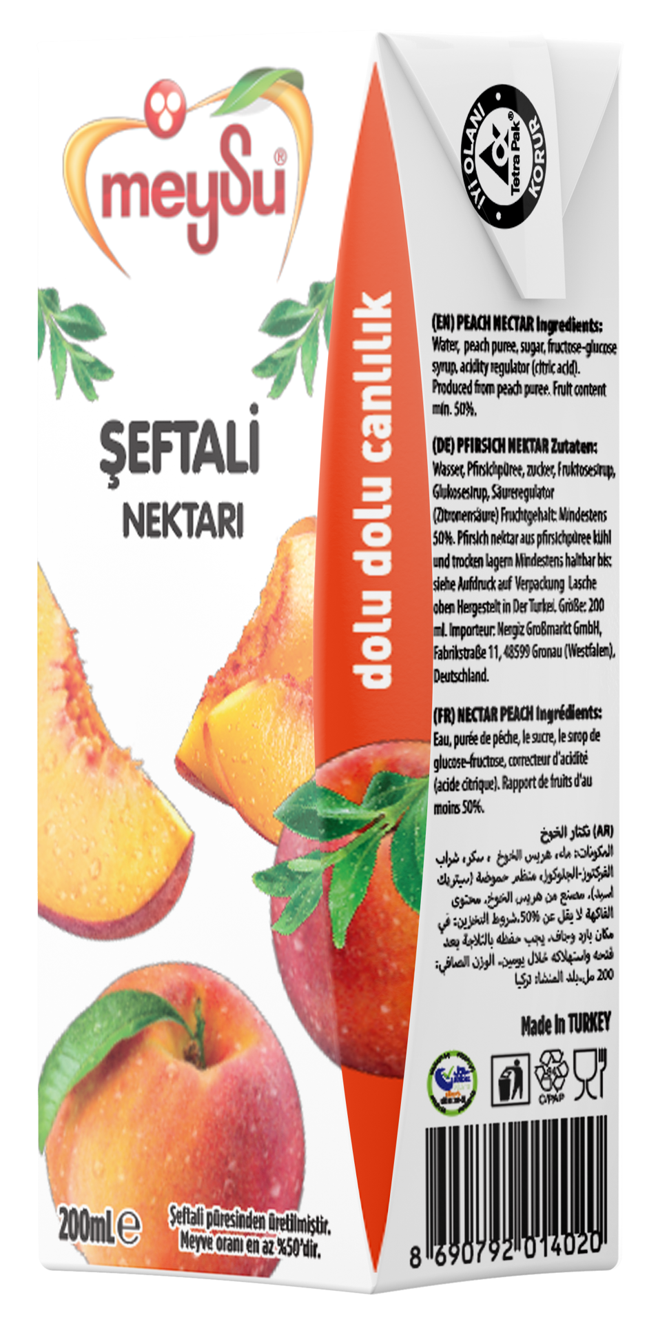 Meysu Şeftali Nektar 200 Ml