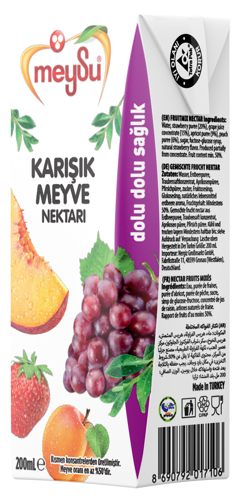 Meysu Karışık Vitaminli Nektar 200 Ml