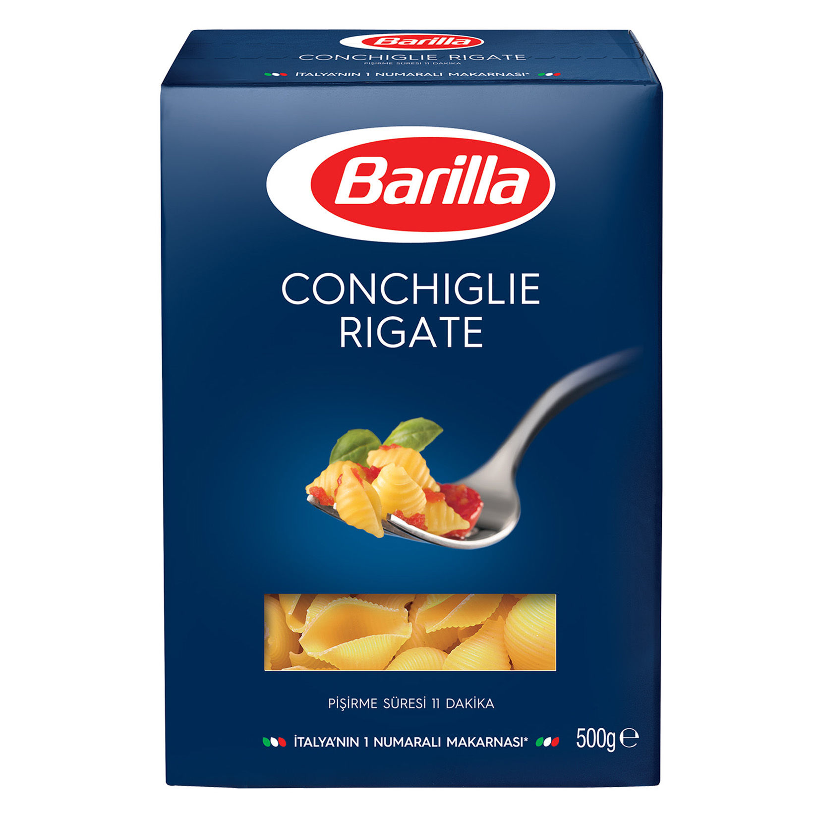 Barilla Conchiglie Rigate (Mini Midye) Makarna 500 Gr