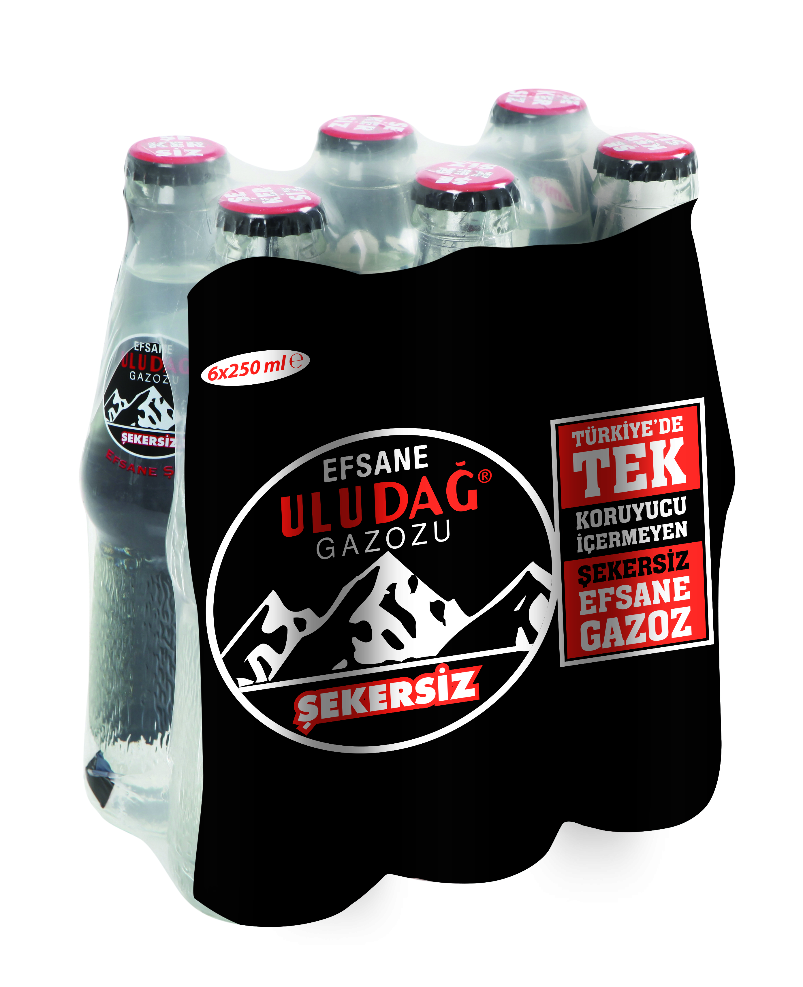 Uludağ Efsane Şekersiz Gazoz 6*250 Ml