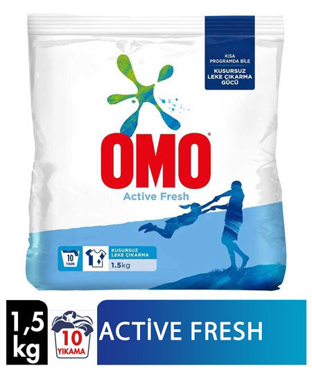 Omomatik Active Fresh Toz Çamaşır Deterjanı 1,5 Kg