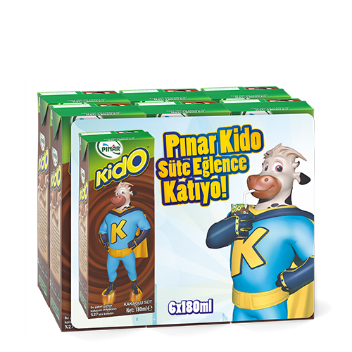 Pınar Kido Kakaolu Süt 6*180 Ml