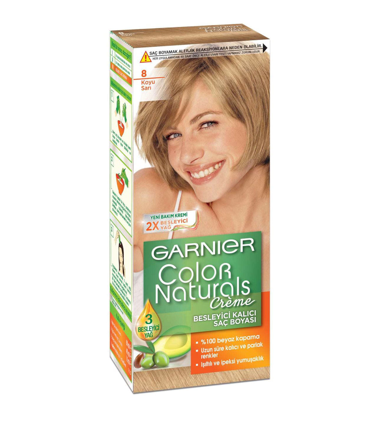 Garnier Color Naturals 8 Koyu Sarı Saç Boyası