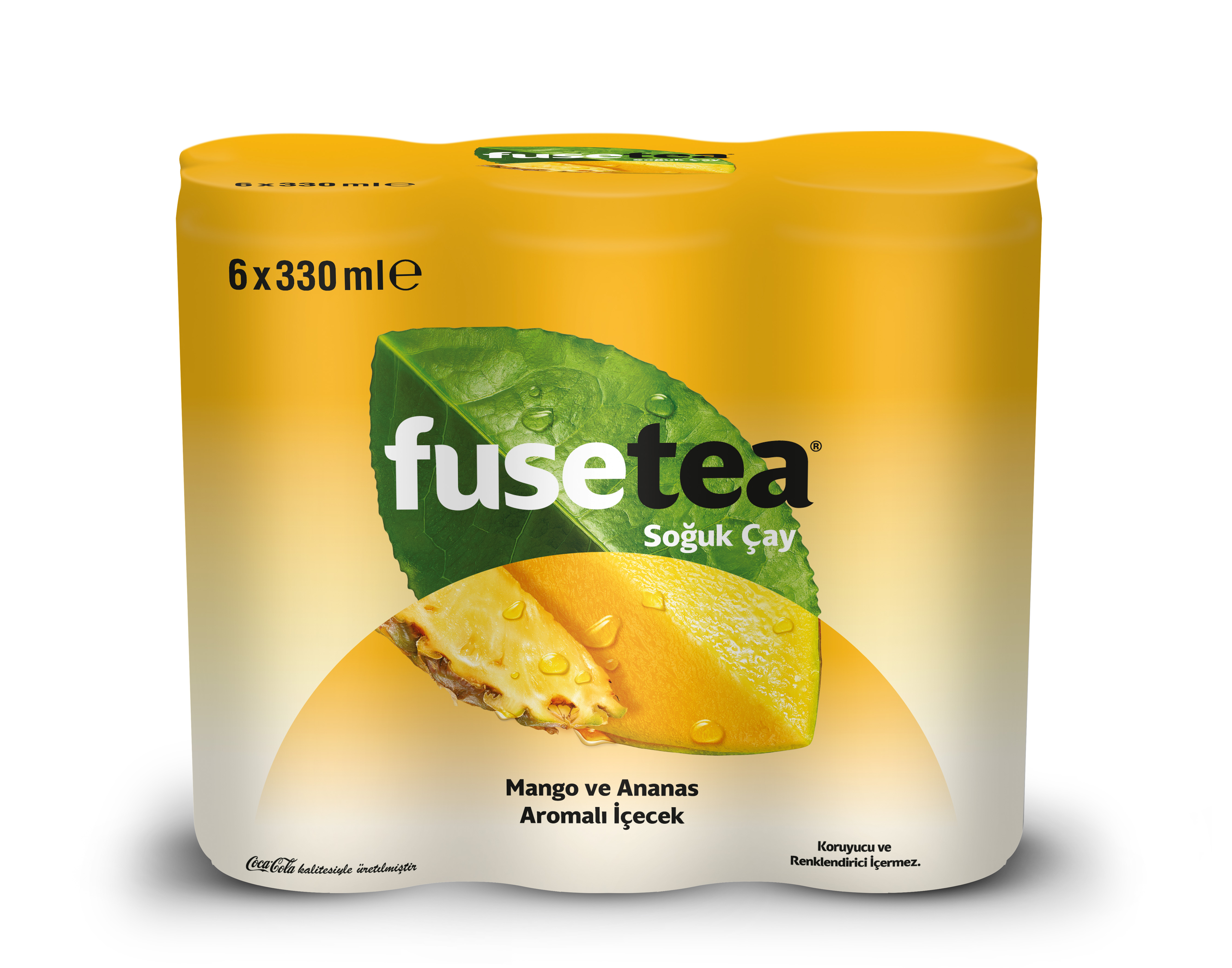 Fuse Tea Mango&Ananas Aromalı Soğuk Çay 6'lı 330 Ml