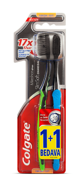 Colgate Mikro Hassas Siyah Diş Fırçası (1+1)