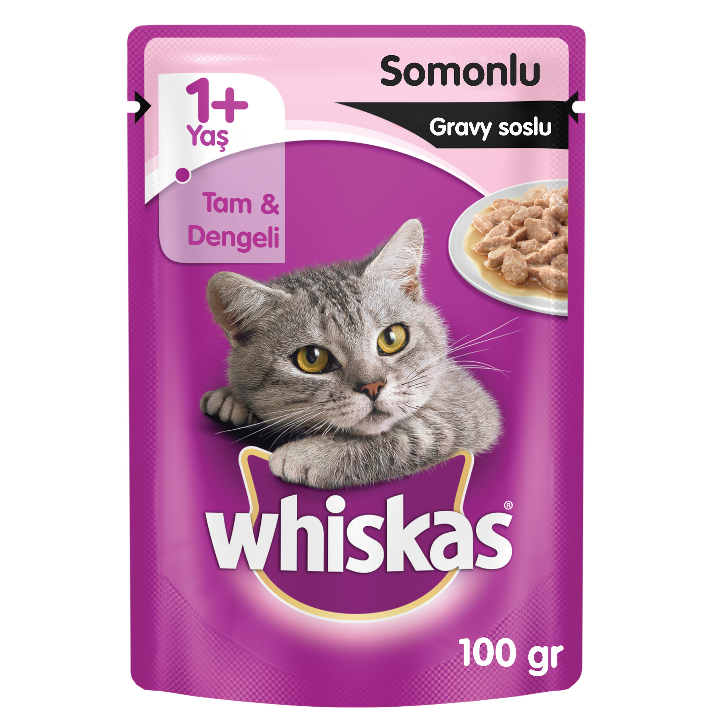 Whiskas Pouch Somonlu Kedi Maması 85 Gr