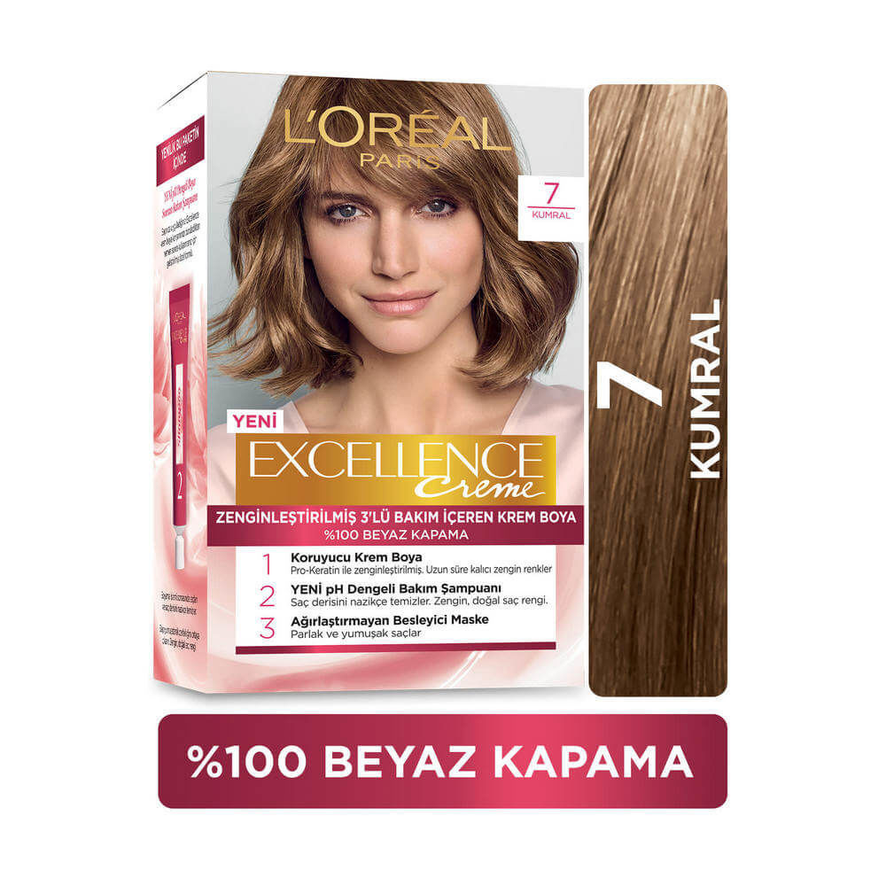 L'Oreal Paris Excellence Creme 7 Kumral Saç Boyası