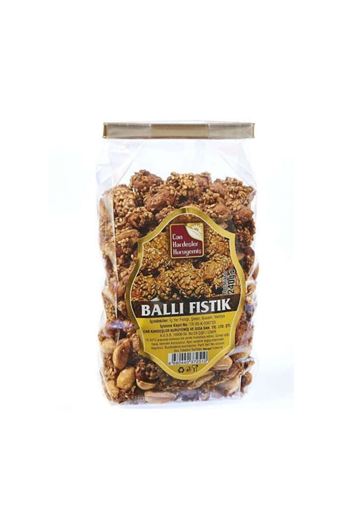 Can Kardeşler Kuruyemiş Ballı Fıstık 240 Gr