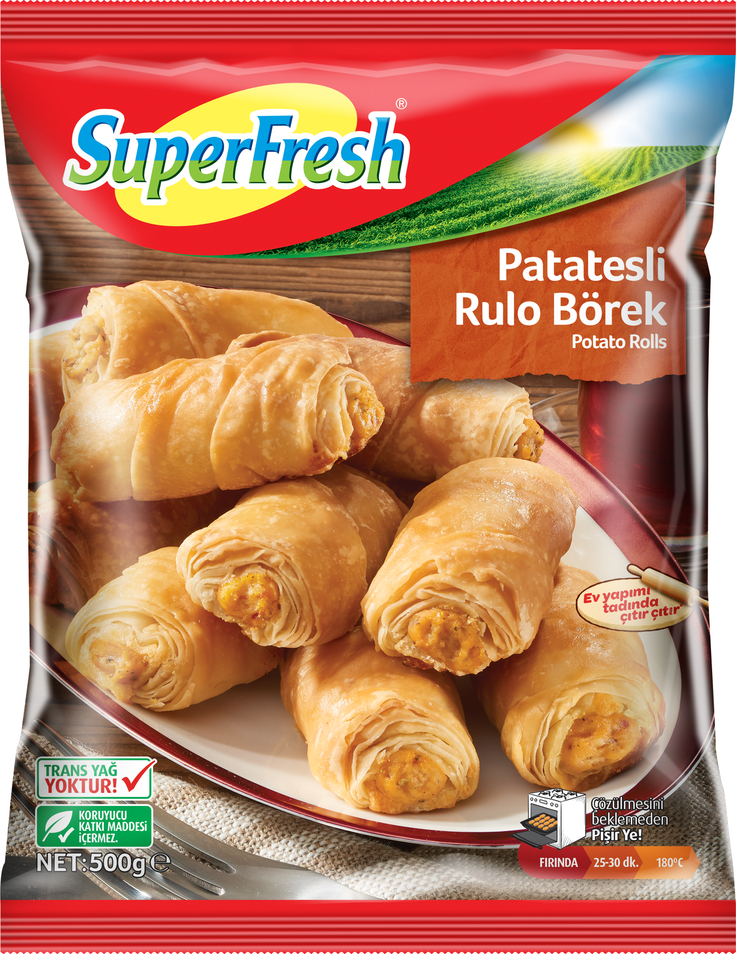 Superfresh İkramlık Patatesli Mini Börek 500 Gr