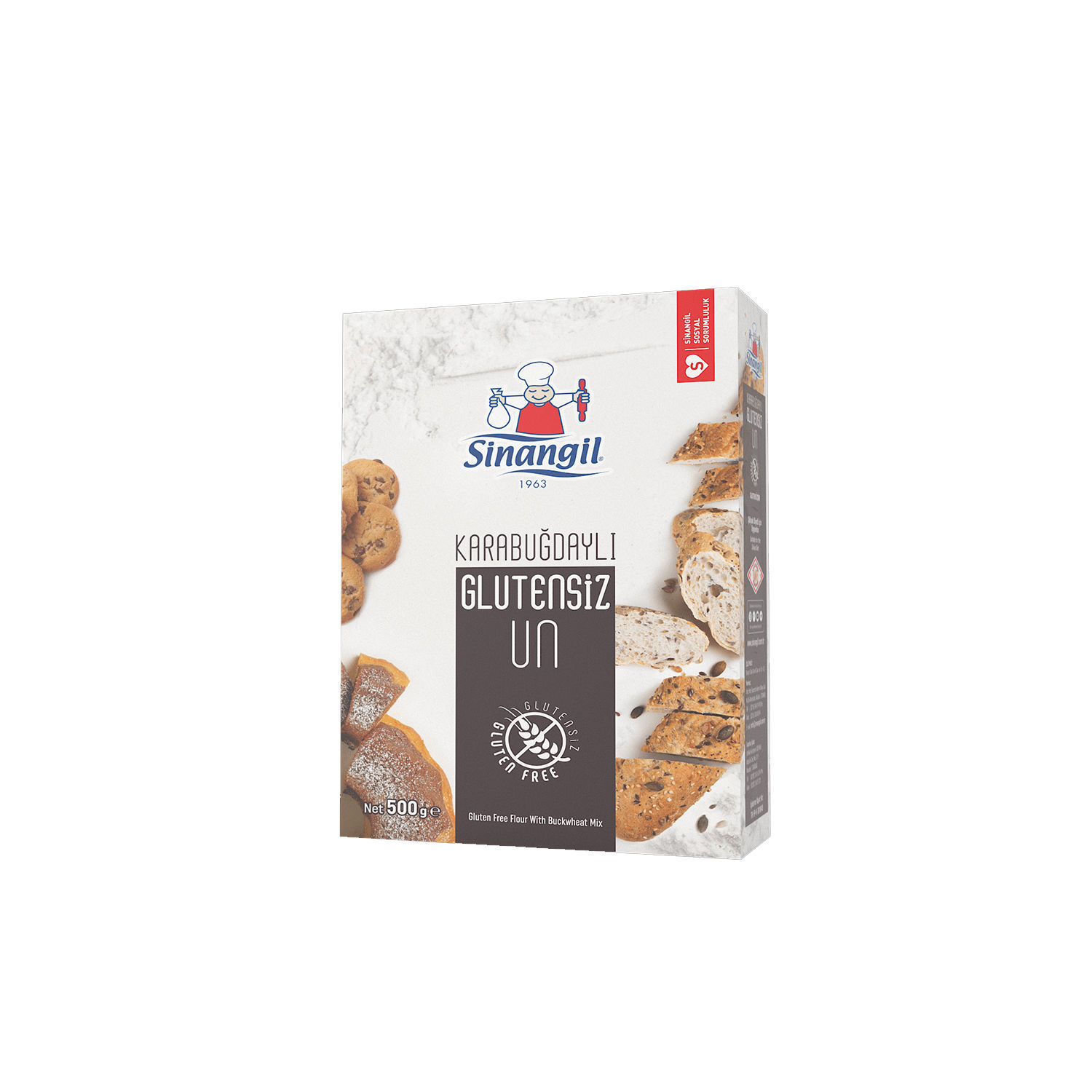 Sinangil Karabuğdaylı Glutensiz Un 500 Gr