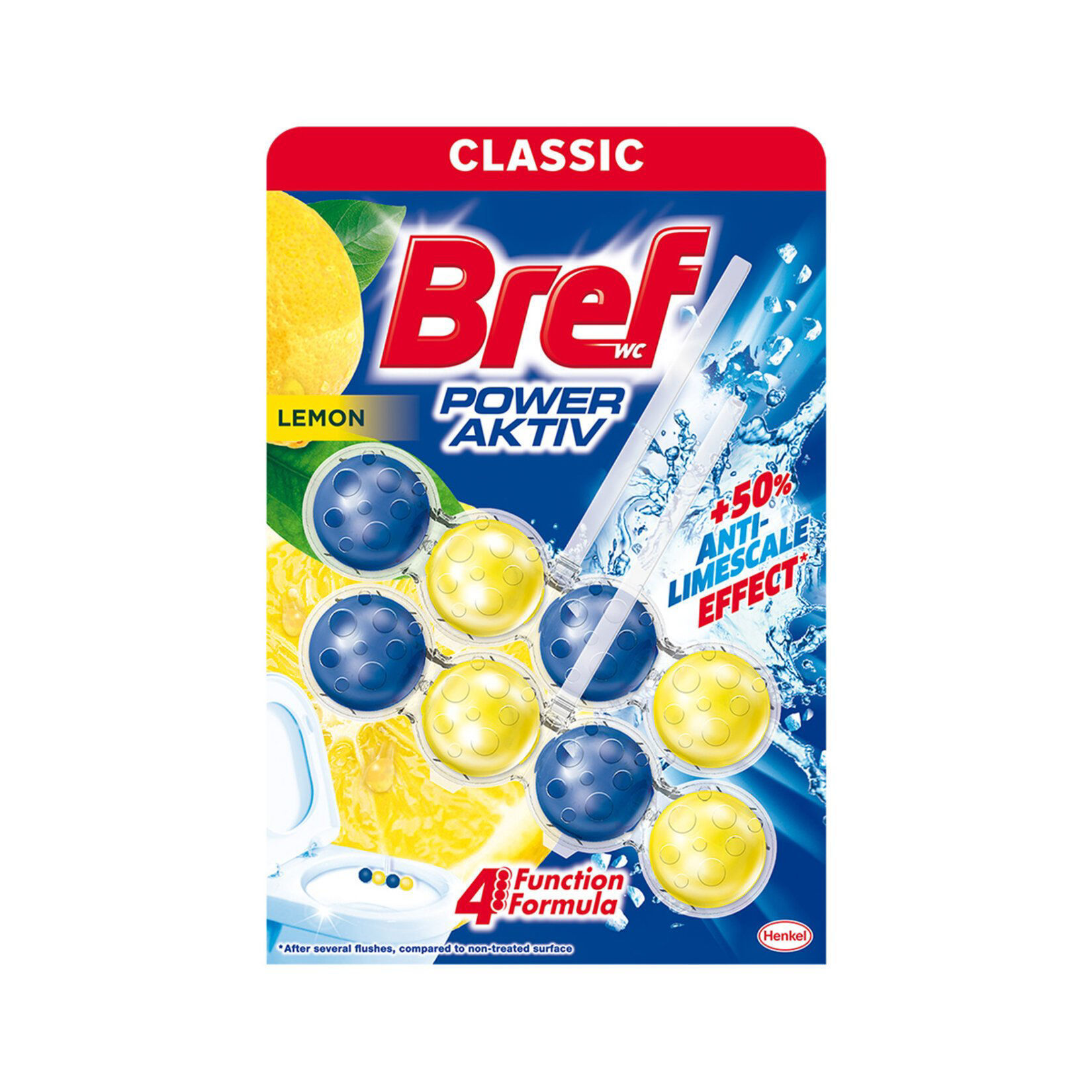 Bref Power Aktıv Limon Kokulu Tuvalet Bloğu 2'li