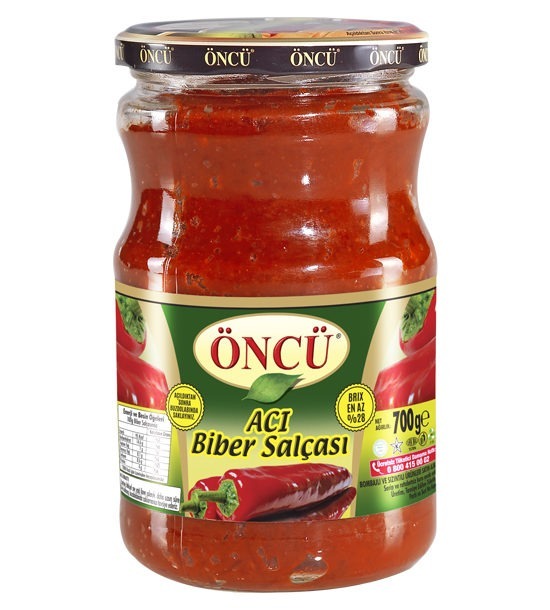 Öncü Acı Biber Salçası (Cam) 700 Gr