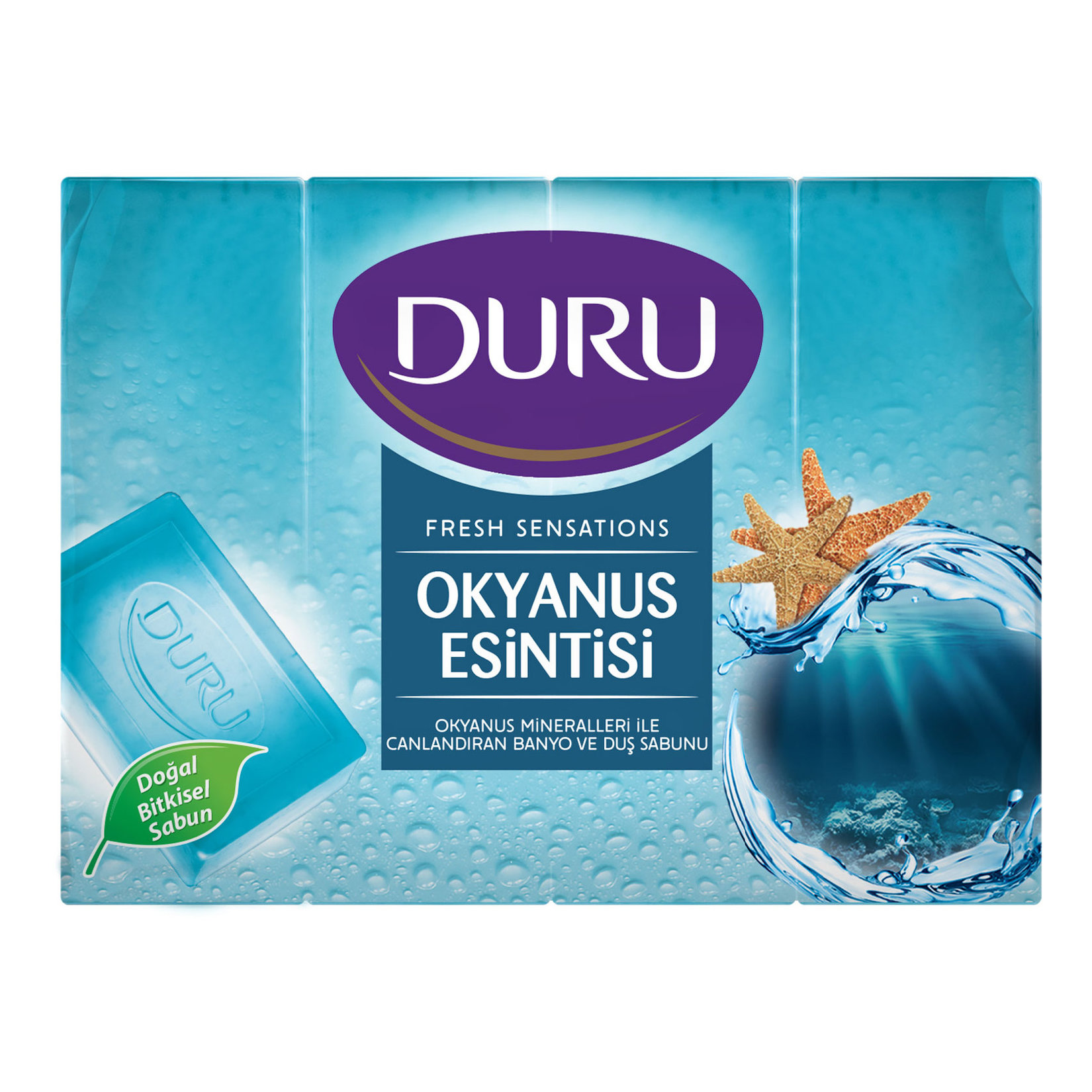 Duru Fresh Sensations Okyanus Esintisi Duş Sabunu 4'lü 150 Gr