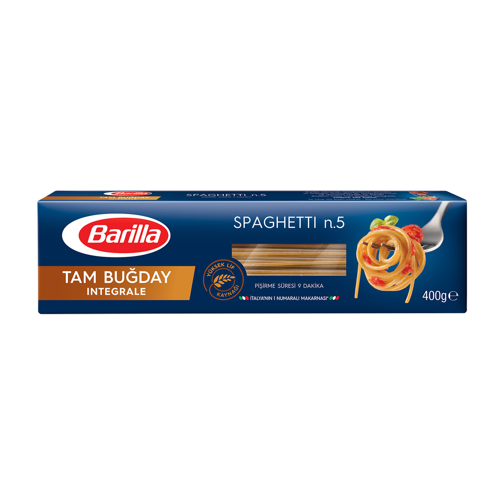 Barilla Tam Buğday Spagetti Makarna 400 Gr