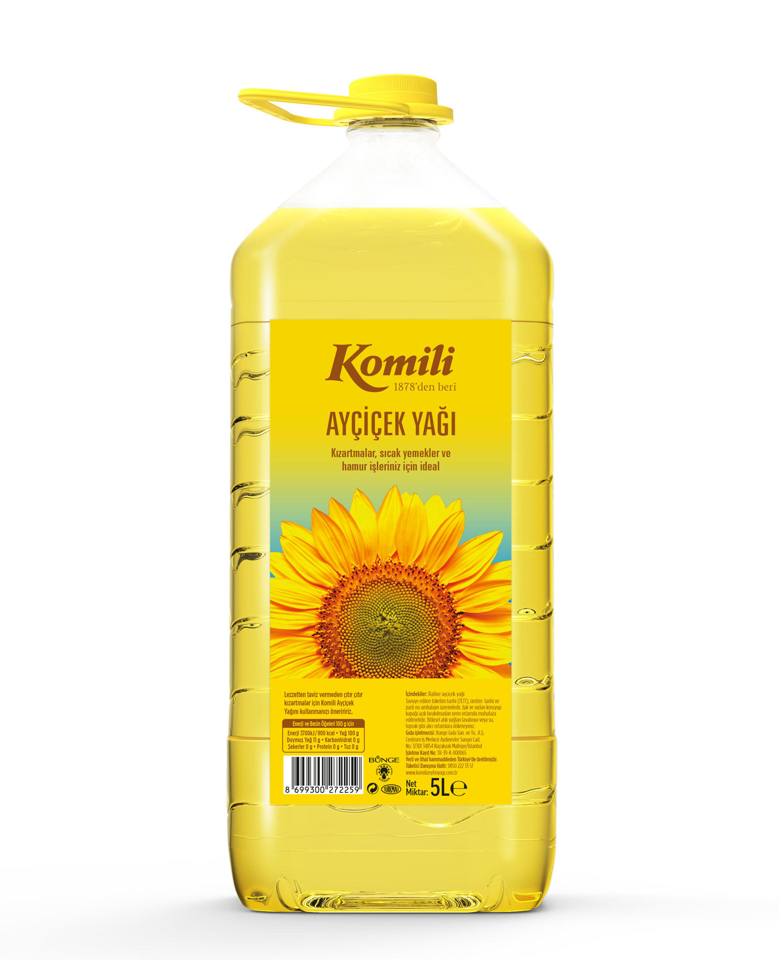 Komili Ayçiçek Yağı 5 Lt