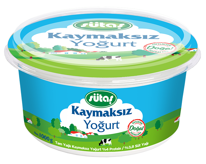 Sütaş Kaymaksız Yoğurt 1000 Gr