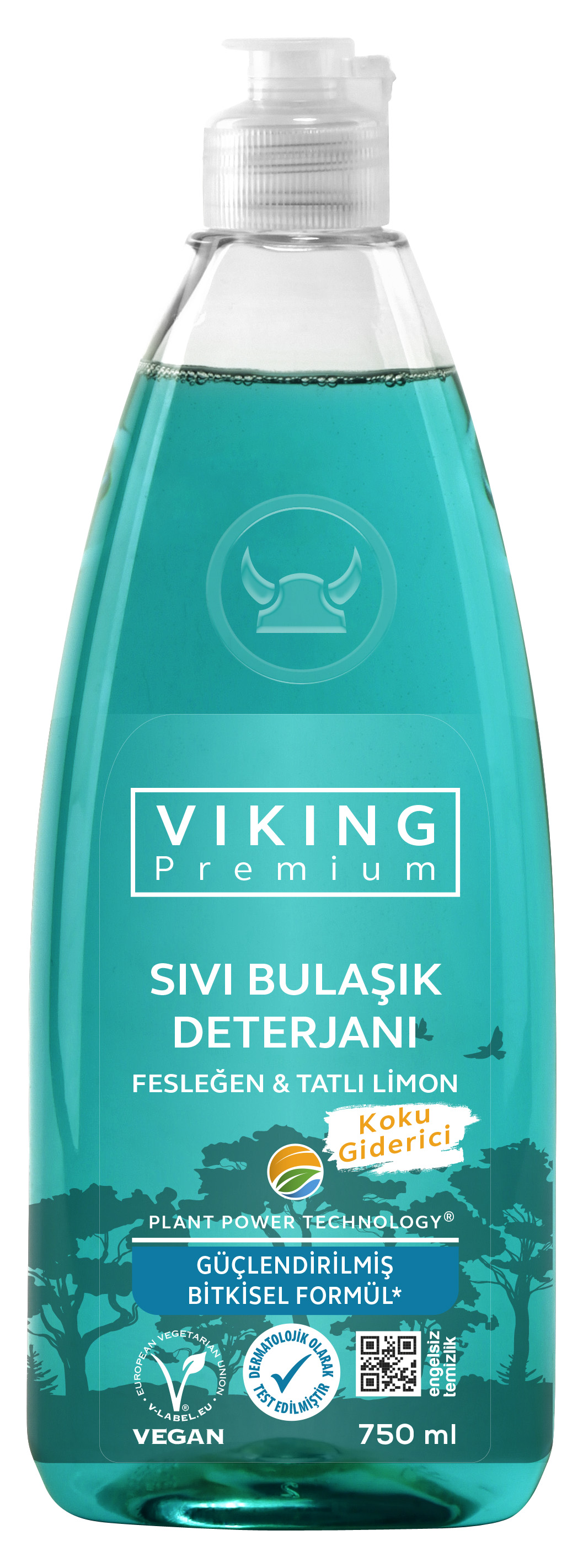 Viking Premium Fesleğen&Tatlı Limon Kokulu Sıvı Bulaşık Deterjanı 750 Ml