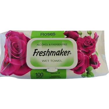 Freshmaker Roses Islak Havlu 100'lü