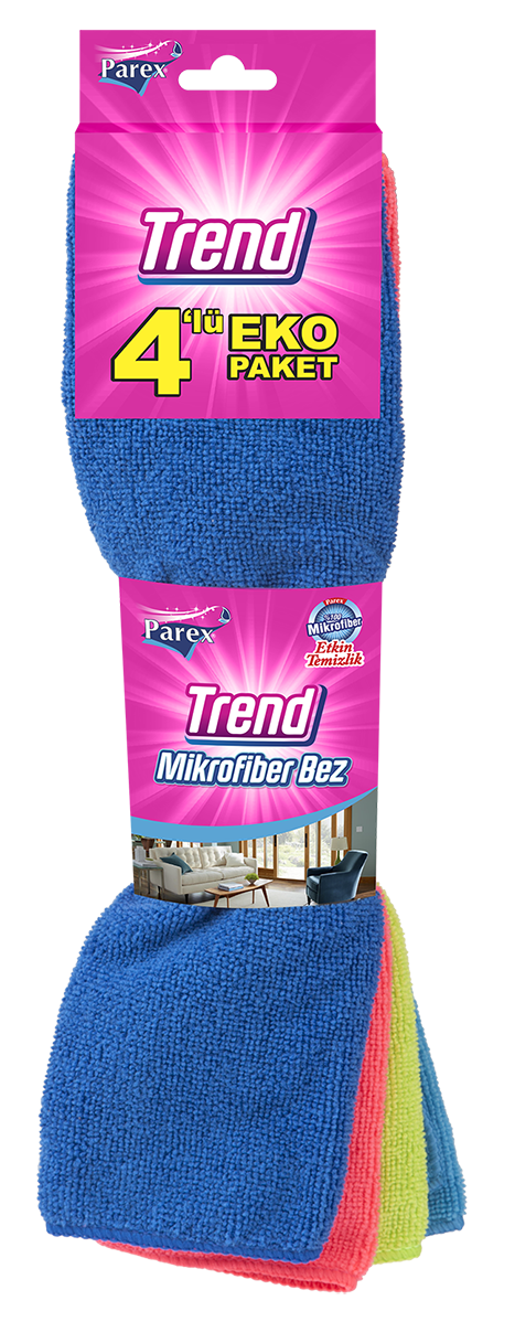 Parex Trend Mikrofiber Temizlik Bezi 4'lü