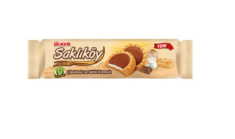 Ülker Saklıköy Çikolatalı ve Sütlü Kremalı Bisküvi 100 Gr