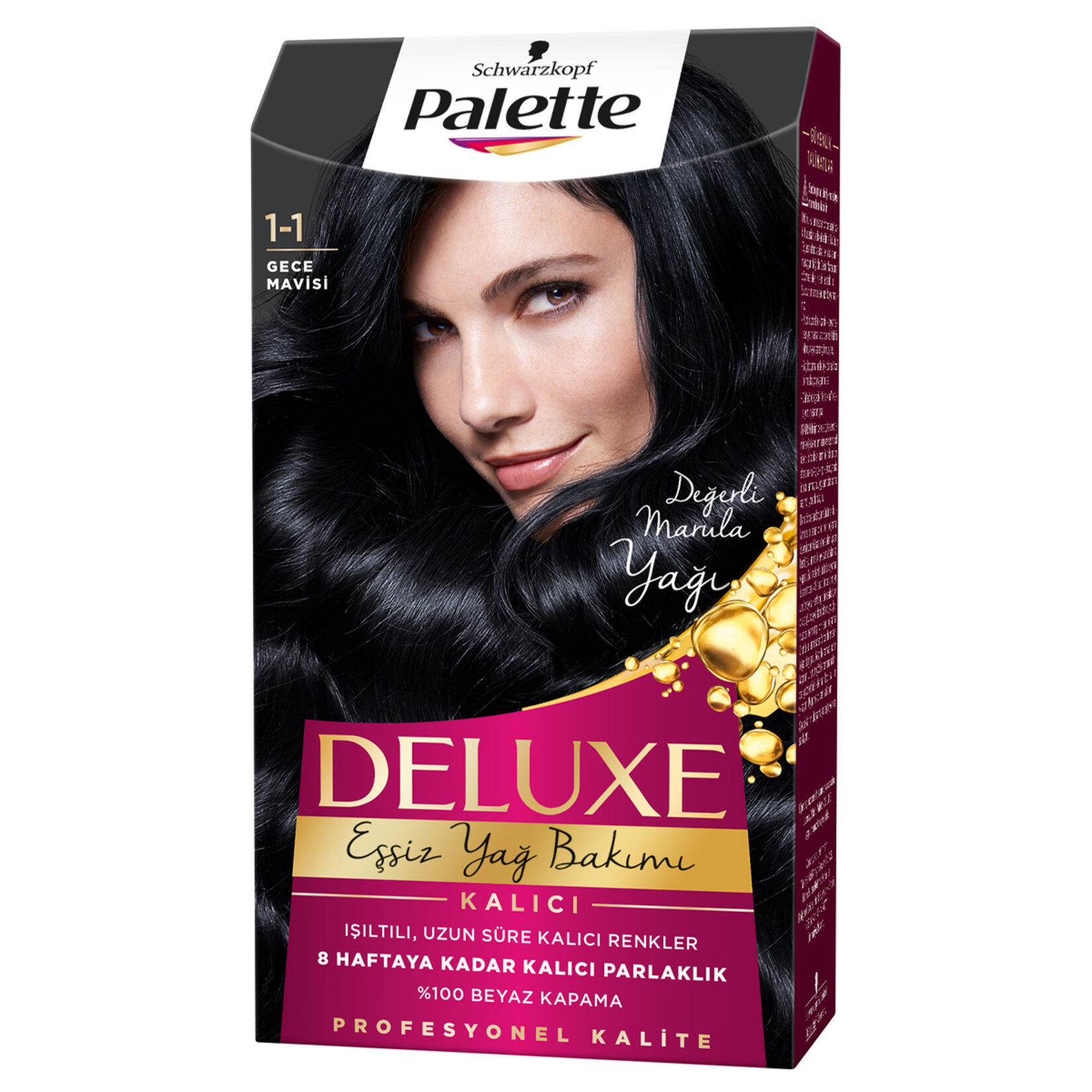 Palette Deluxe 1.1 Gece Mavisi Saç Boyası