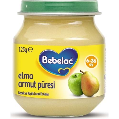 Bebelac Elma Armut Püresi Kavanoz Maması 125 Gr