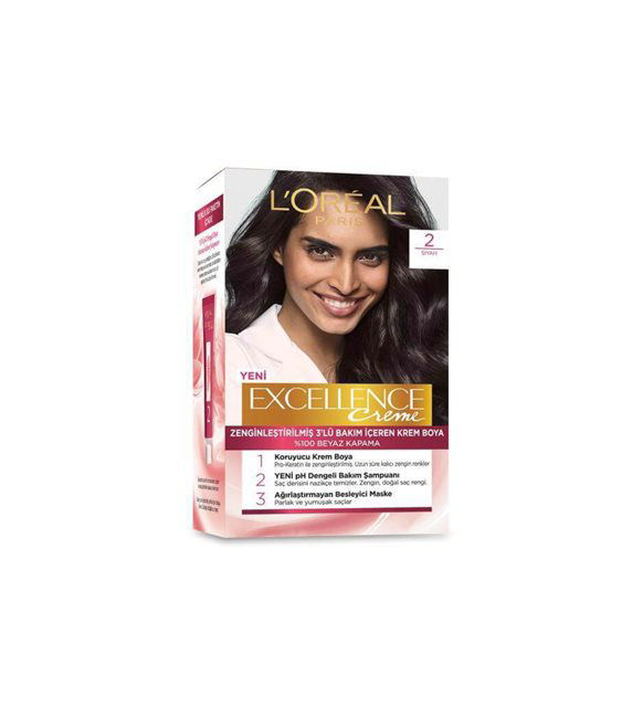 L'Oreal Paris Excellence Creme 2 Siyah Saç Boyası
