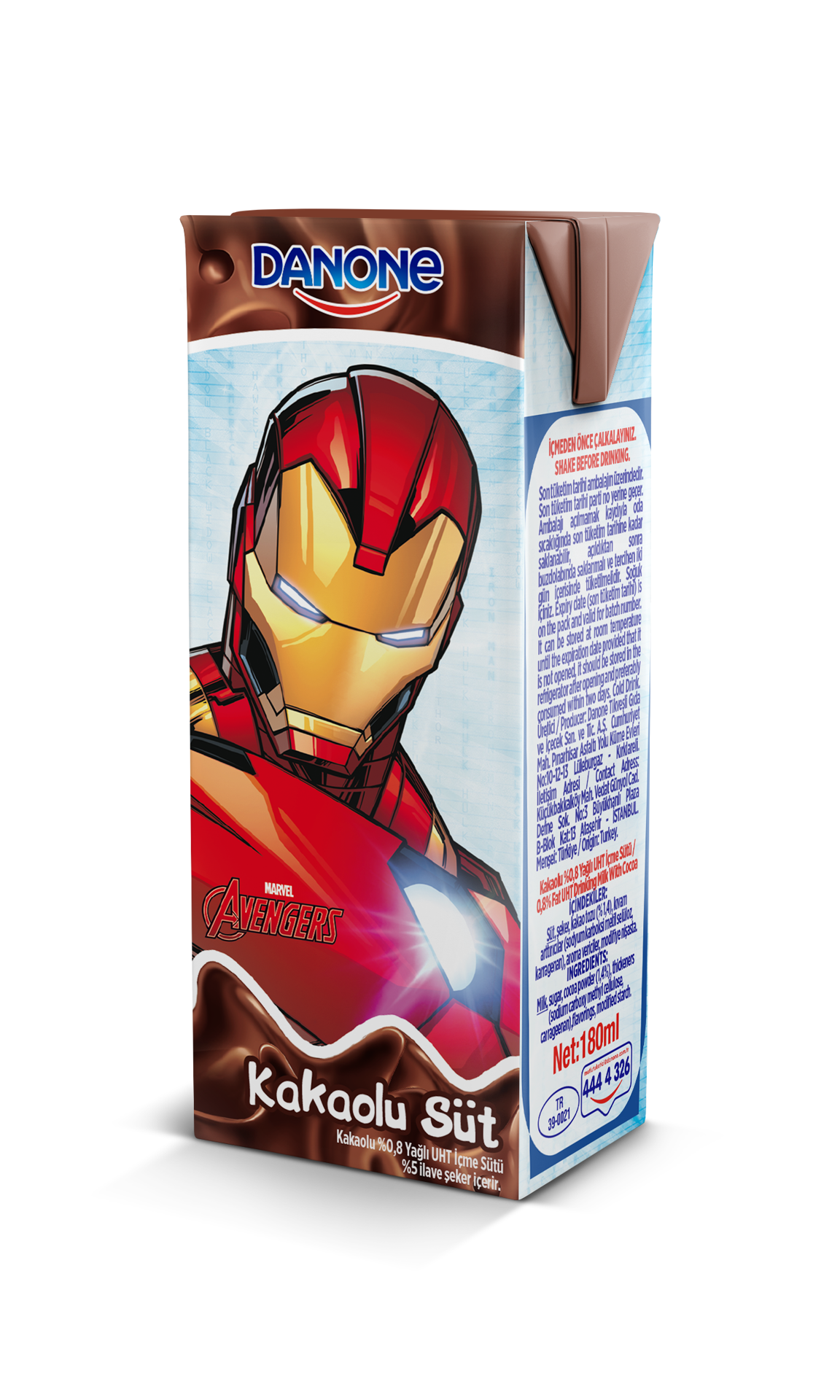 Danone Kakao Aromalı Süt 180 Ml