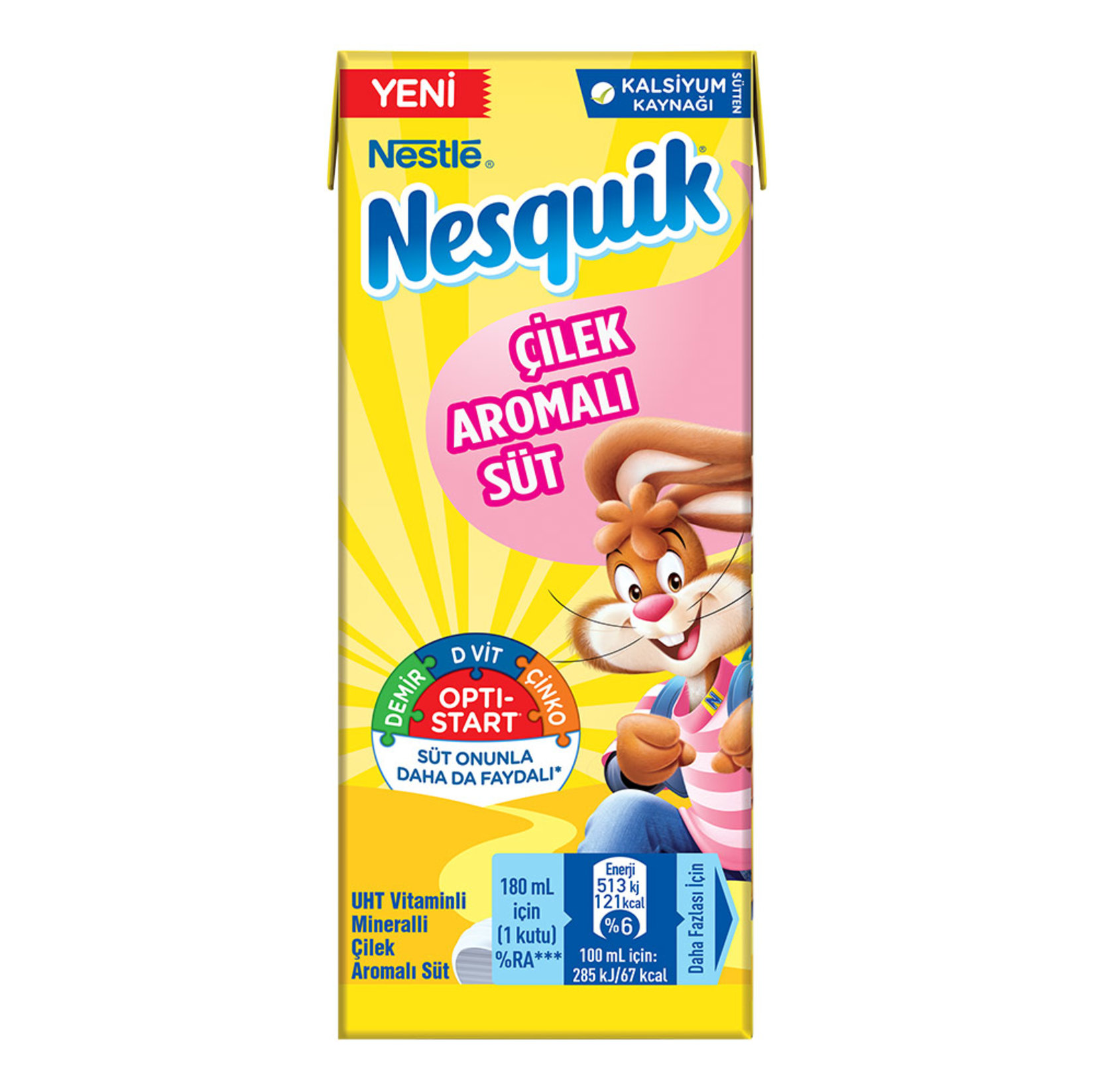 Nestle Nesquik Çilekli Süt 180 Ml