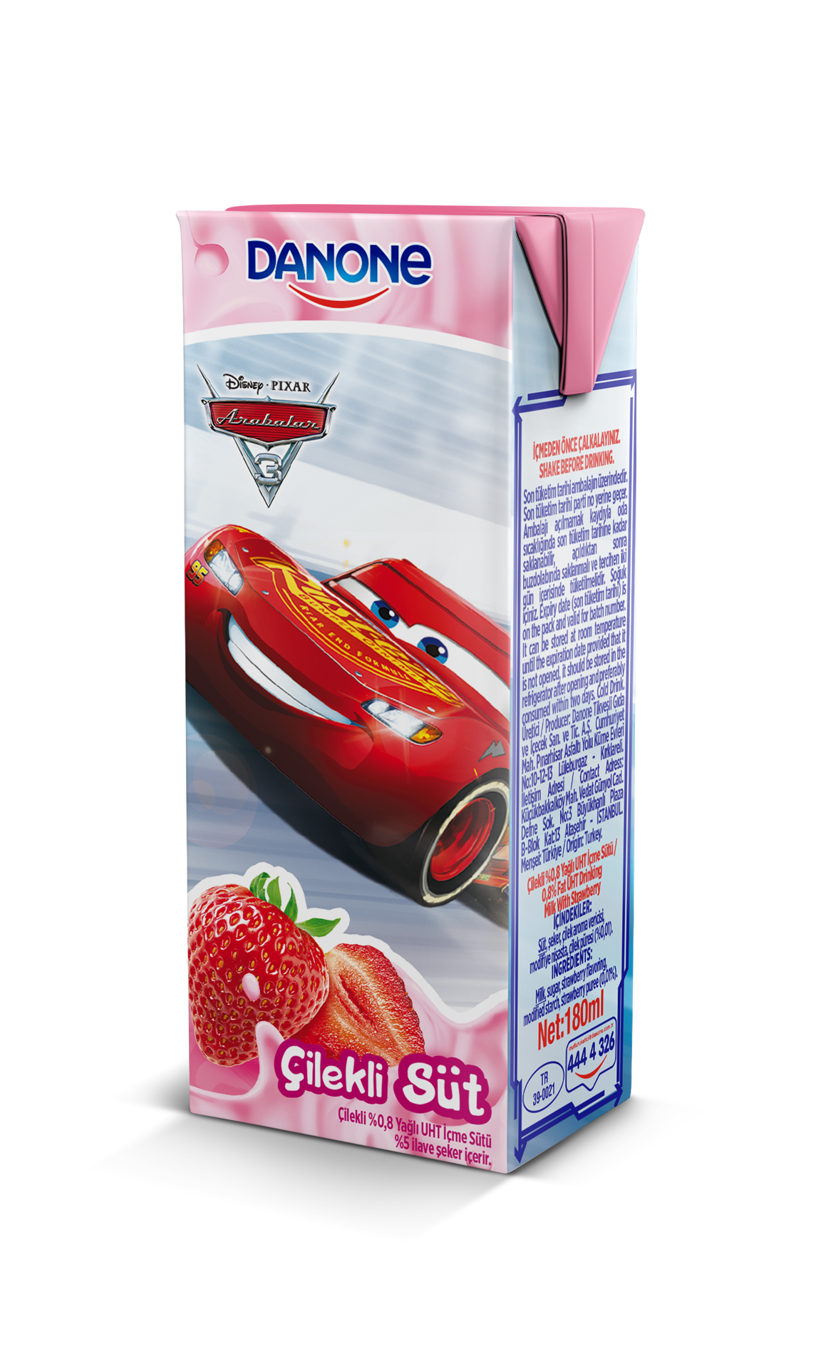 Danone Çilek Aromalı Süt 180 Ml