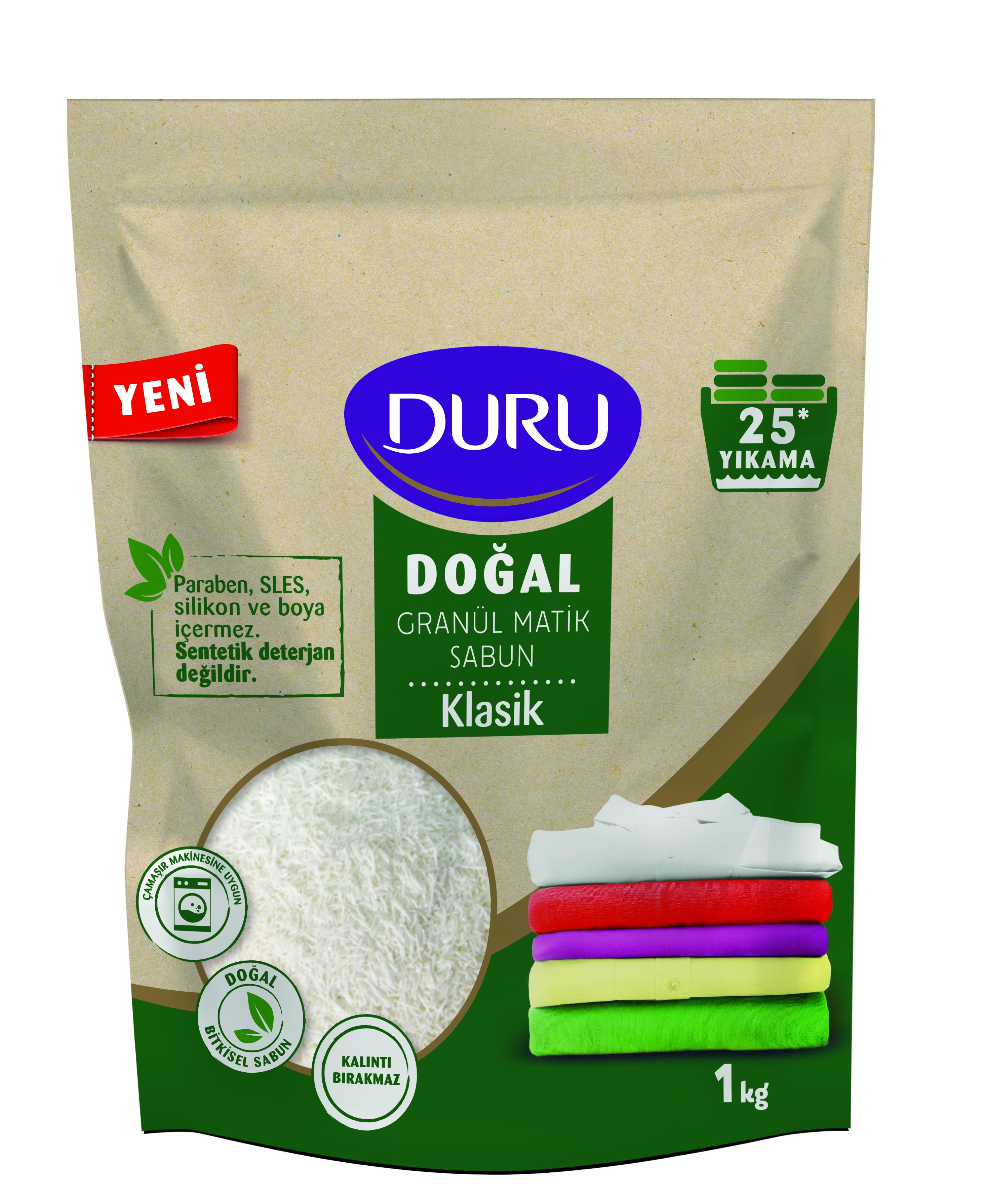 Duru Granül Matik Klasik Sabun 25 Yıkama 1000 Gr