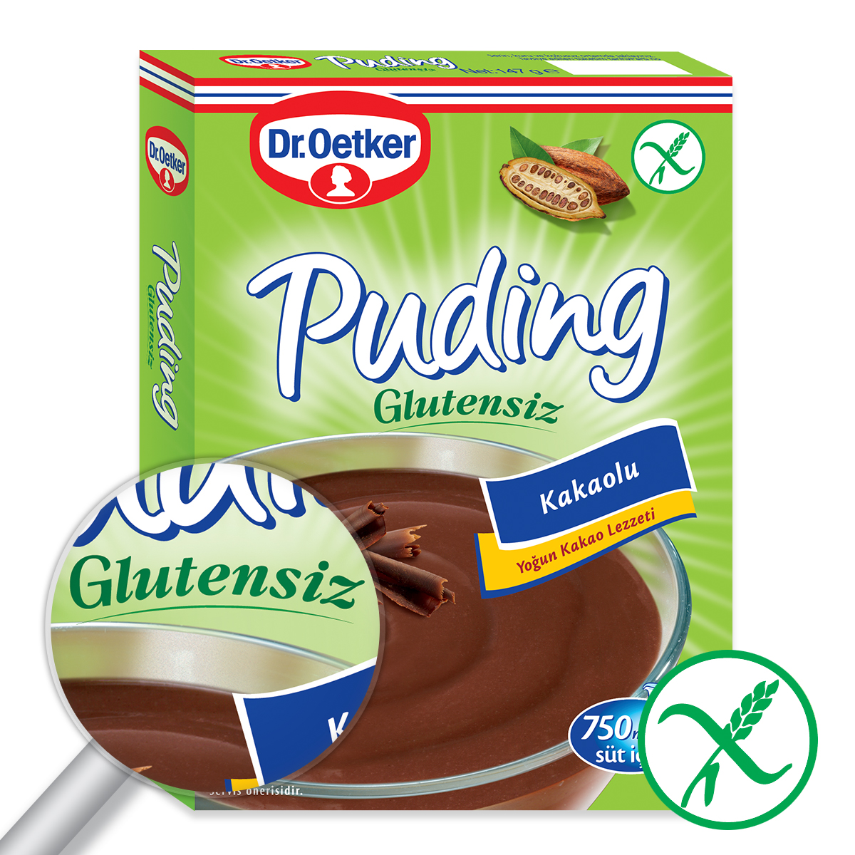 Dr. Oetker Glutensiz Kakaolu Puding 147 Gr