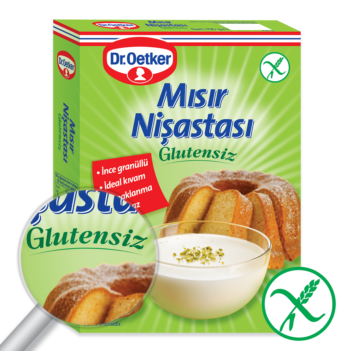 Dr. Oetker Glutensiz Mısır Nişastası 150 Gr