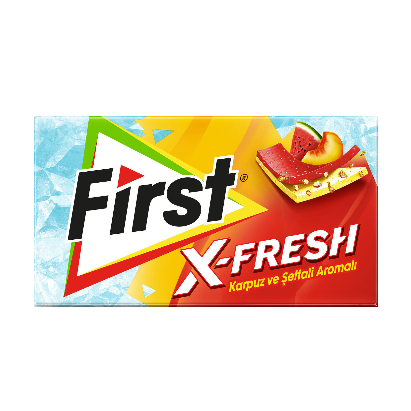 First X-Fresh Şeftali&Karpuz Aromalı Sakız 27 Gr