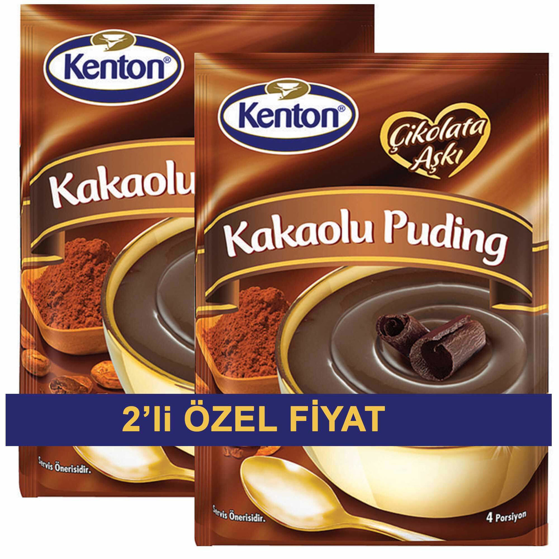 Kenton Çikolata Aşkı Kakaolu Puding 2'li