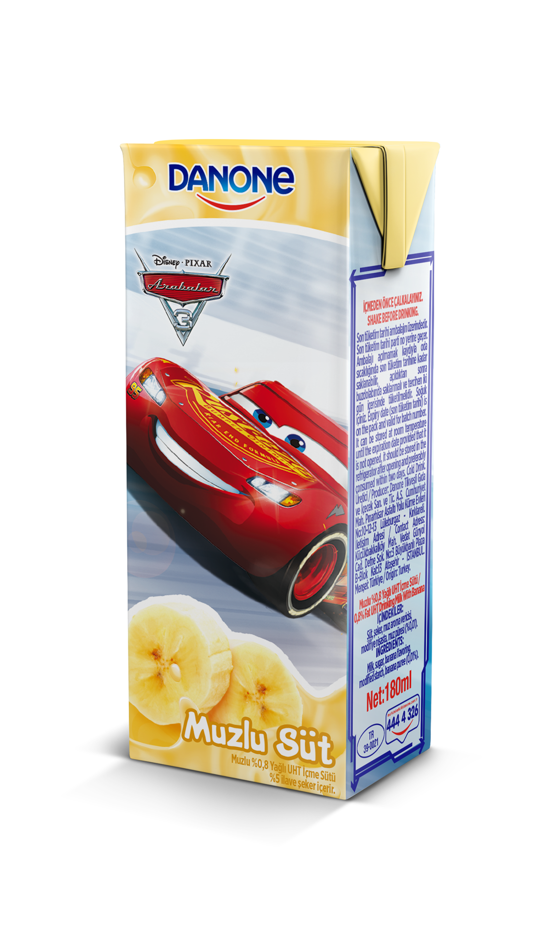 Danone Muz Aromalı Süt 180 Ml