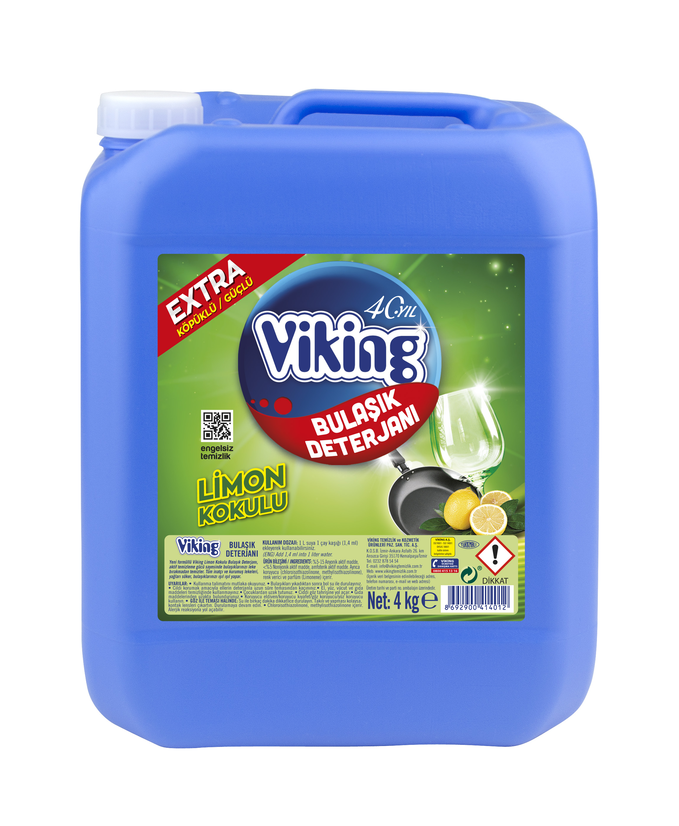 Viking Klasik Sıvı Bulaşık Deterjanı 4 Kg