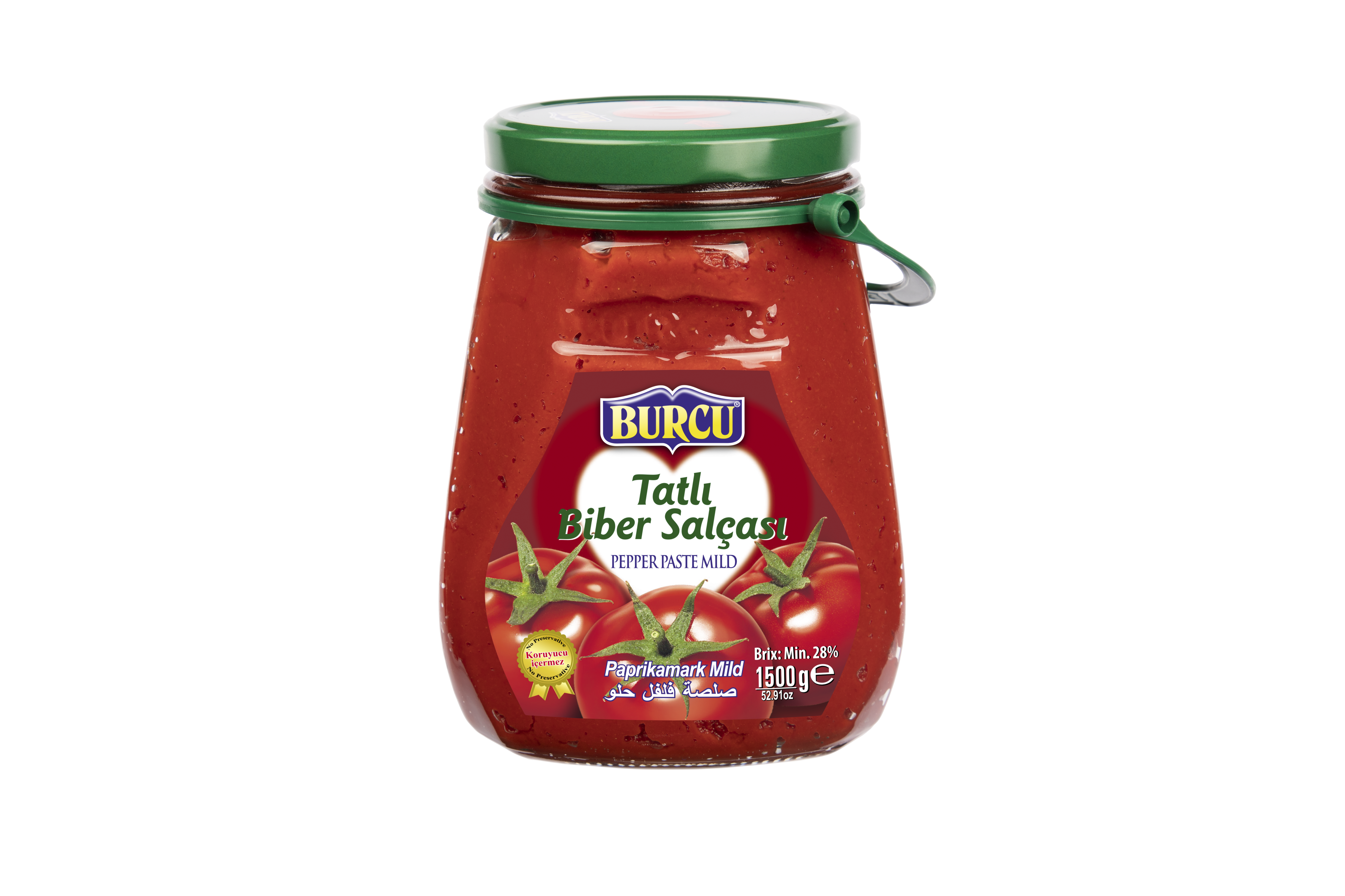 Burcu Ev Tipi Tatlı Biber Salçası 1500 Gr